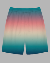 Men's Soft Forest Gradient Style Daily Casual Big and Tall Shorts